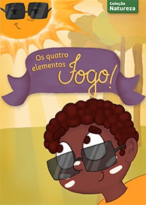 Capa do e-book mostra Caio usando óculos e protetor solar para se proteger do sol.